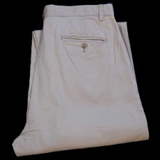 画像1: 90s ポロ ラルフローレン HAMMOND PANT ツータック コットンパンツ カーキ W32 L32★350 (1)