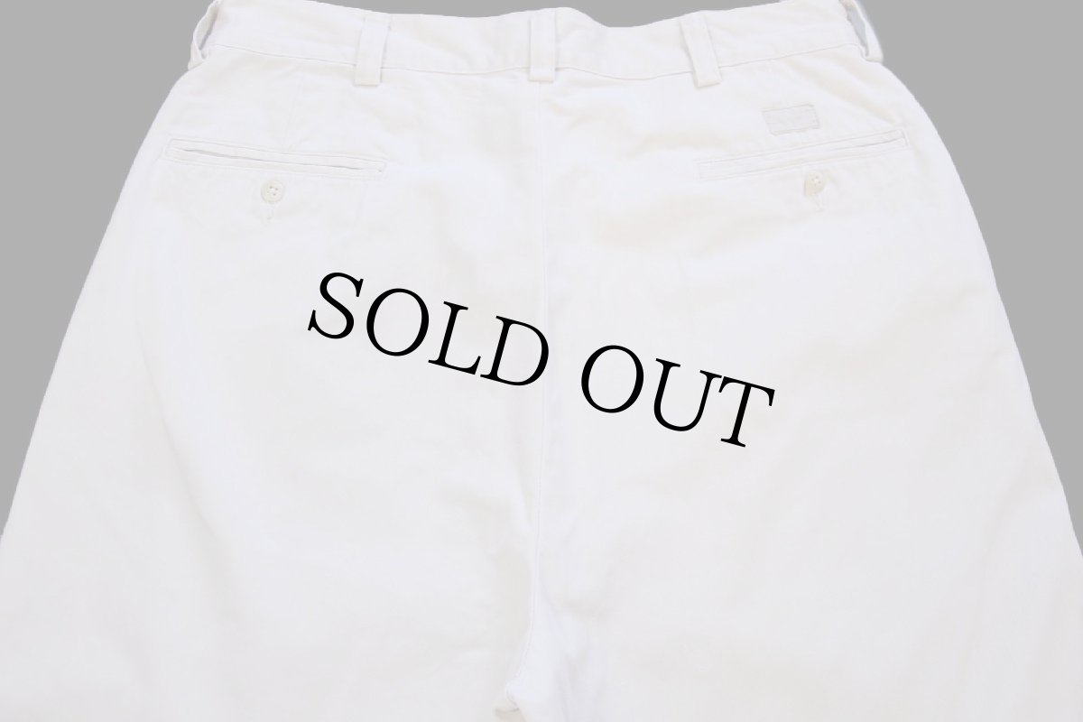 画像5: 90s メキシコ製 ポロ ラルフローレン PHILIP PANT コットン チノパン アイボリー W34 L32★342 (5)