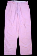 画像2: 00s ポロ ラルフローレン オックスフォード コットンパンツ ピンク W34 L30 (2)