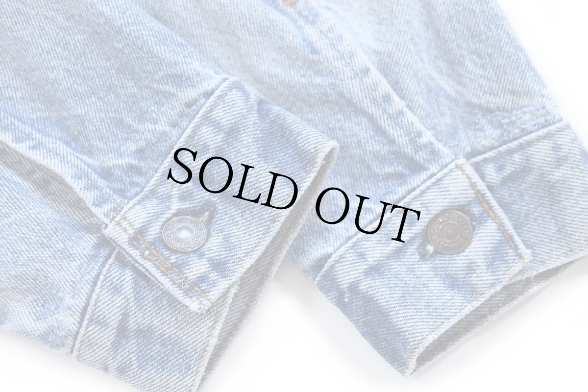 画像8: 80s USA製 Levi'sリーバイス 70506 ダメージ デニムジャケット 4ポケット 44 (8)
