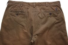 画像5: 00s ポロ ラルフローレン PRESTON PANT コットン チノパン 茶 W36 L30★334 (5)