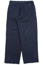 画像3: 90s メキシコ製 ポロ ラルフローレン ANDREW PANT ツータック コットン チノパン 後染め 黒 W34 L29 (3)