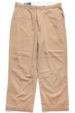 画像2: 00s ポロ ラルフローレン PROSPECT PANT コットン チノパン 薄茶 W35★335 (2)