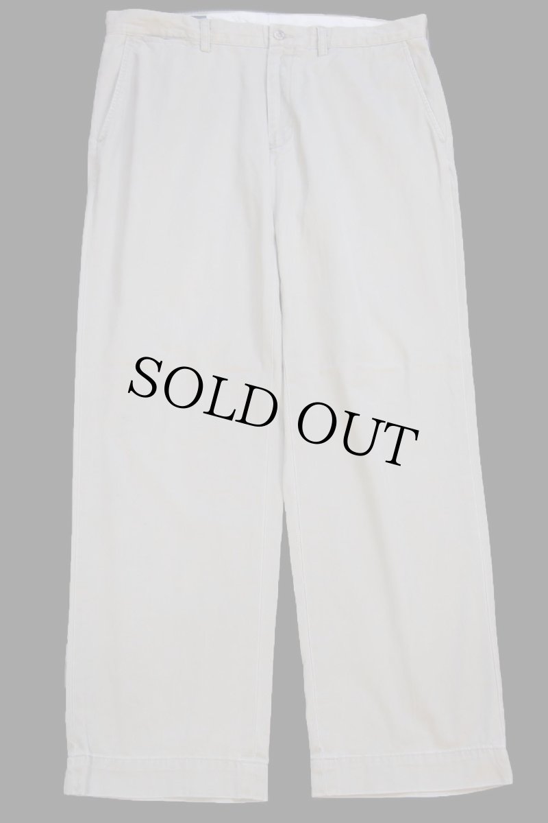 画像2: 00s ポロ ラルフローレン PRESTON PANT コットン チノパン グレーベージュ W35 L30★339 (2)