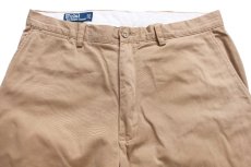 画像4: 00s ポロ ラルフローレン PROSPECT PANT コットン チノパン 薄茶 W35★335 (4)