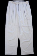 画像2: 90s ポロ ラルフローレン ANDREW PANT ツータック コットン チノパン ライトベージュ W35 L30★341 (2)