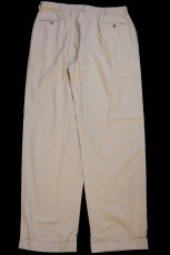 画像3: 90s POLO GOLF ラルフローレン ツータック スラックス コットンパンツ タン W36 L32 (3)