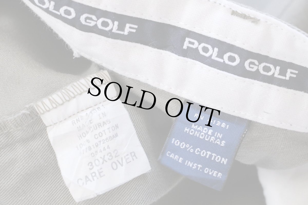 画像6: 90s POLO GOLF ラルフローレン CLASSIC GOLF PANT ツータック コットン チノパン グレー W30 L32 (6)