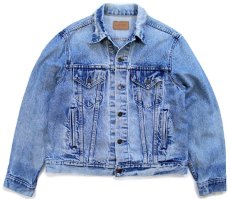 画像1: 80s USA製 Levi'sリーバイス 70506 ダメージ デニムジャケット 4ポケット 44 (1)