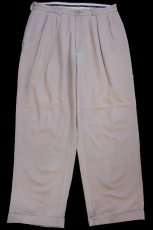 画像2: 90s ポロ ラルフローレン ANDREW PANT ツータック コットン チノパン ベージュ W36★344 (2)