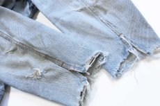 画像9: 80s USA製 Levi'sリーバイス 70506 カットオフ デニムジャケット 4ポケット ボロ 44R (9)
