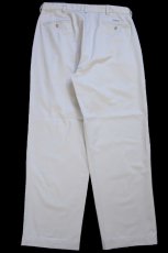 画像3: 90s ポロ ラルフローレン ANDREW PANT ツータック コットン チノパン ライトベージュ W35 L30★341 (3)