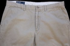 画像4: 00s ポロ ラルフローレン PRESTON PANT コットン チノパン グレーベージュ W35 L30★339 (4)