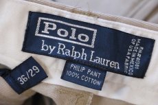 画像6: 90s メキシコ製 ポロ ラルフローレン PHILIP PANT コットン チノパン ベージュ W36 L29★345 (6)