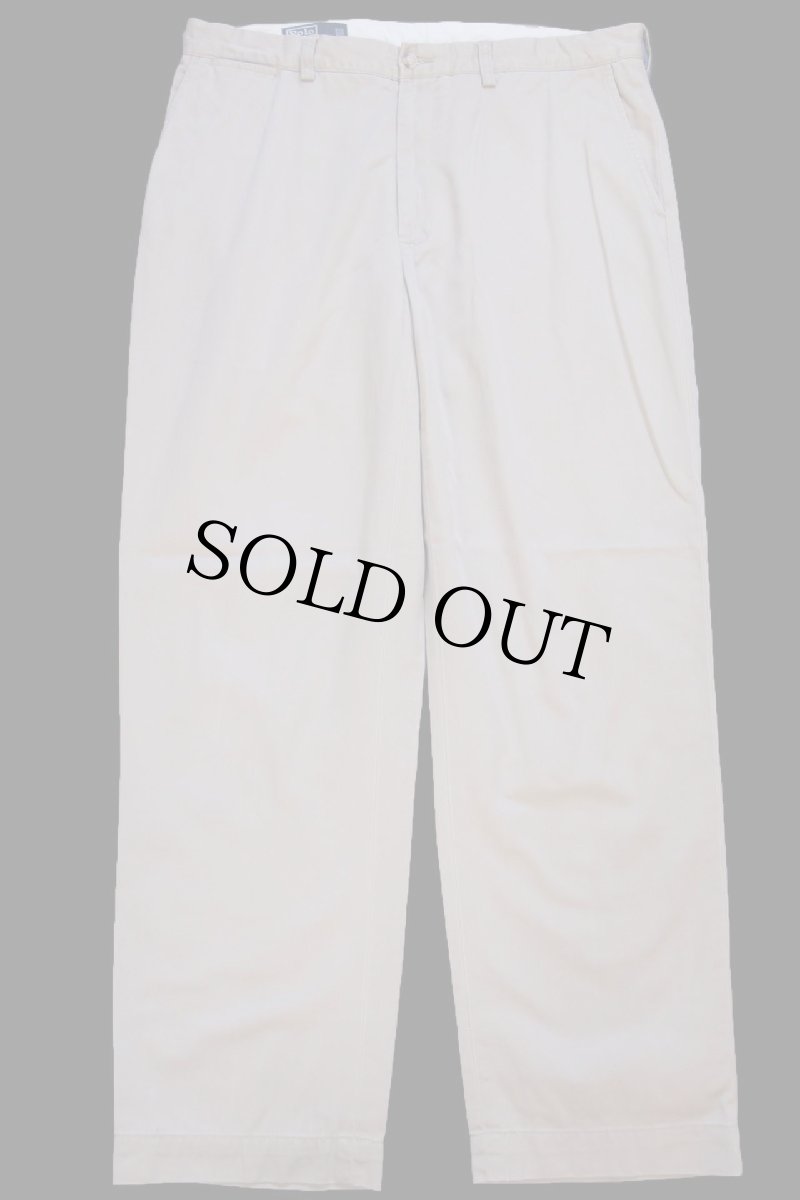 画像2: 00s ポロ ラルフローレン PROSPECT PANT コットン チノパン ベージュ W36 L30★343 (2)