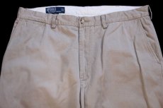 画像4: 00s ポロ ラルフローレン PROSPECT PANT コットン チノパン ベージュ W36 L30★343 (4)