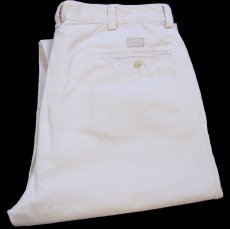 画像1: 90s メキシコ製 ポロ ラルフローレン PHILIP PANT コットン チノパン アイボリー W34 L32★342 (1)