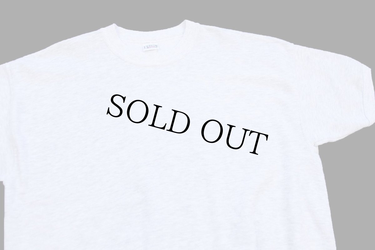 画像3: 90s USA製 HONORS 無地 半袖スウェット 杢ライトグレー XL★ブランク (3)