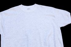 画像3: 90s USA製 HONORS 無地 半袖スウェット 杢ライトグレー XL★ブランク (3)