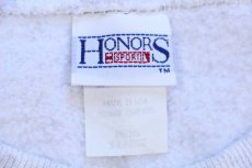 画像4: 90s USA製 HONORS 無地 半袖スウェット 杢ライトグレー XL★ブランク (4)