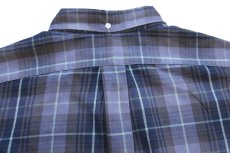 画像4: 00s ラルフローレン MCMEEL タータンチェック マチ付き 三点留め ボタンダウン コットンシャツ L★インド綿 (4)