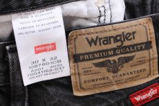画像5: 00s Wranglerラングラー ダメージ ブラック デニムパンツ W30 L32★SDP4413 (5)