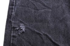 画像7: 00s Wranglerラングラー ダメージ ブラック デニムパンツ W30 L32★SDP4413 (7)