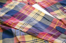 画像6: 80s USA製 gold collection by KARMAN マドラスチャック コットン ウエスタンシャツ XL (6)