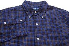 画像3: 00s ラルフローレン BLAKE タータンチェック ボタンダウン コットンシャツ L (3)
