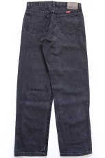 画像3: 00s メキシコ製 Wranglerラングラー ブラック デニムパンツ W30 L30★SDP4415 (3)