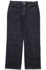 画像2: 00s メキシコ製 Leeリー 205 RELAXED FIT ブラック デニムパンツ W36 L30★SDP4400 (2)