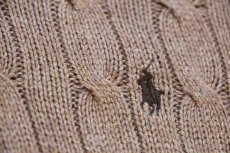 画像5: 90s ポロ ラルフローレン ワンポイント ケーブル編み シルクニット セーター ブラウン L (5)