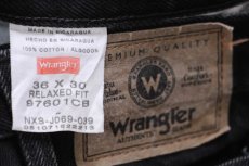 画像5: 00s Wranglerラングラー ブラック デニムパンツ W36 L30★SDP4407 (5)