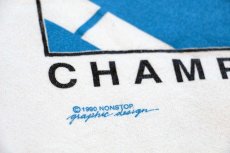 画像4: 90s USA製 CIF/Reebokリーボック BASKETBALL スニーカー 蛍光プリント スウェット 白 XL (4)