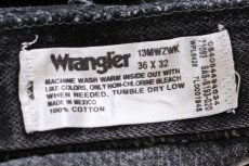 画像5: 00s メキシコ製 Wranglerラングラー 13MWZ ブラック デニムパンツ W36 L32★SDP4398 (5)