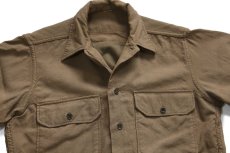 画像3: 40s 米軍 U.S.ARMY マチ付き ウールシャツ オリーブドラブ (3)