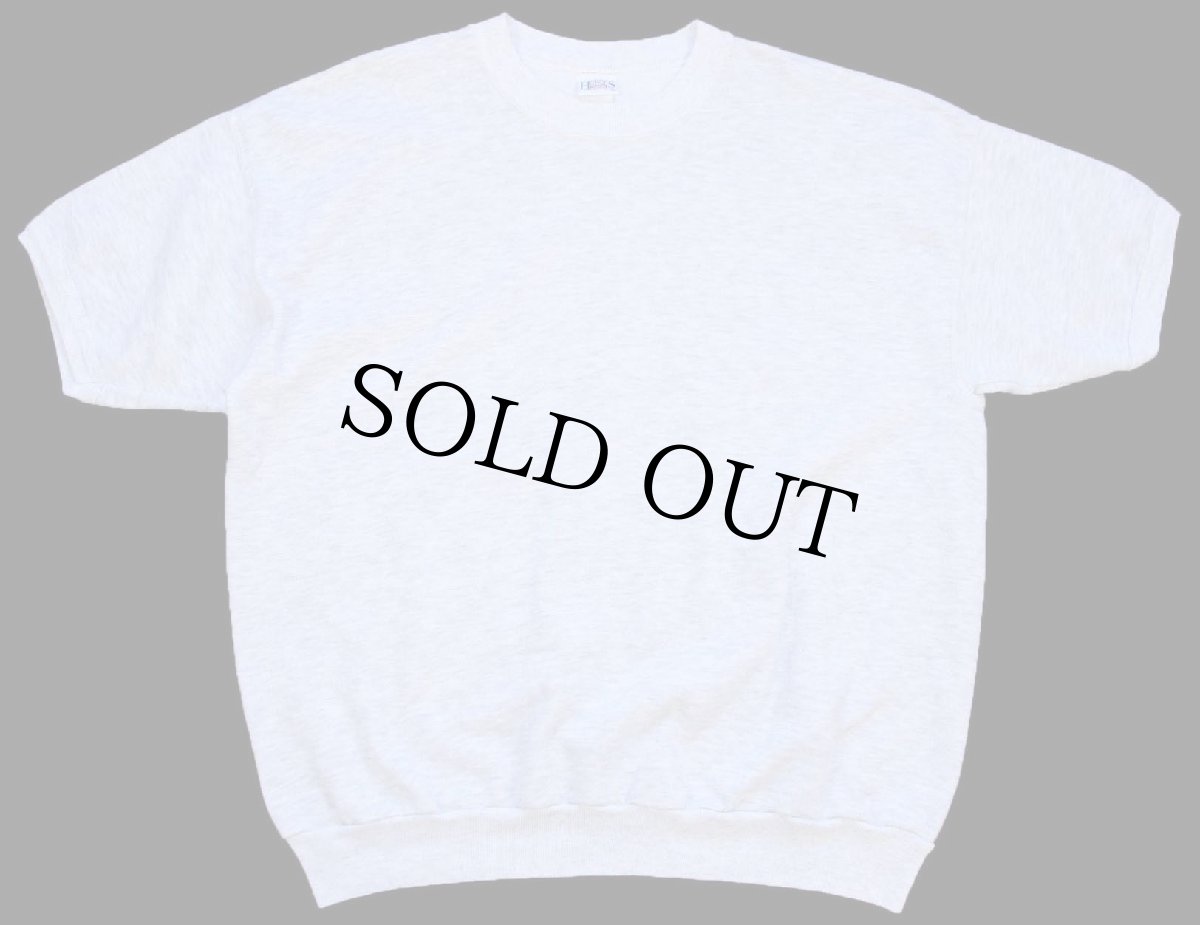 画像1: 90s USA製 HONORS 無地 半袖スウェット 杢ライトグレー XL★ブランク (1)