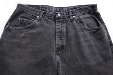画像4: 00s メキシコ製 Wranglerラングラー リペア ブラック デニムパンツ W36 L30★SDP4408 (4)