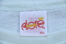 画像5: 90s USA製 キャット アート 両面プリント 半袖スウェット カスタム ライトグリーン XXL★特大 (5)