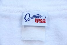 画像4: 90s Quitman USA 無地 パチポケ スウェット カーディガン 白 (4)