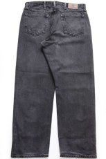 画像3: 00s メキシコ製 Wranglerラングラー リペア ブラック デニムパンツ W36 L30★SDP4408 (3)