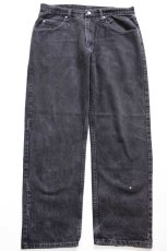 画像2: 00s メキシコ製 Wranglerラングラー ブラック デニムパンツ W34 L30★SDP4406 (2)