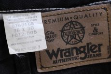 画像5: 00s メキシコ製 Wranglerラングラー ブラック デニムパンツ W36 L30★SDP4417 (5)