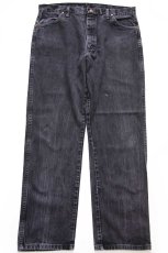 画像2: 00s メキシコ製 Wranglerラングラー 13MWZ ブラック デニムパンツ W36 L32★SDP4398 (2)