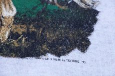 画像4: 90s USA製 ホース アート 半袖スウェット 杢ライトグレー XXL★特大 (4)