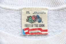 画像5: 90s USA製 CIF/Reebokリーボック BASKETBALL スニーカー 蛍光プリント スウェット 白 XL (5)