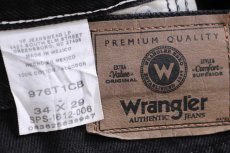 画像5: 00s メキシコ製 Wranglerラングラー ブラック デニムパンツ W34 L29★SDP4404 (5)