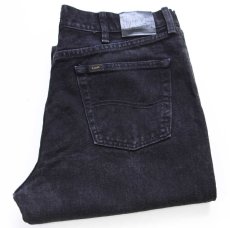 画像1: 00s メキシコ製 Leeリー 205 RELAXED FIT ブラック デニムパンツ W36 L30★SDP4400 (1)