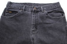 画像4: 00s Leeリー ブラック デニムパンツ フェード W33★SDP4420 (4)