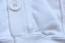 画像6: 90s Quitman USA 無地 パチポケ スウェット カーディガン 白 (6)